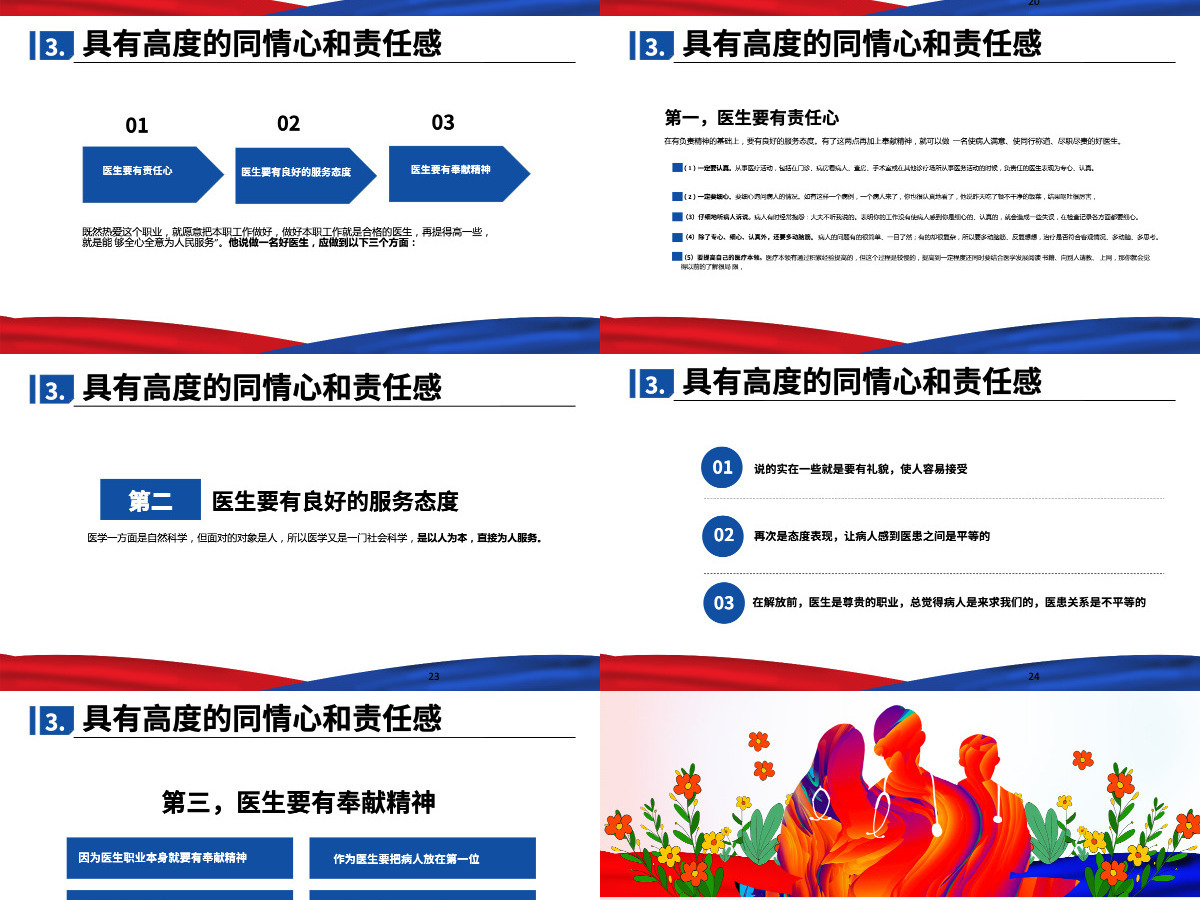 中国医师节如何做一名好医生PPT模板 中国医师节如何做一名好医生PPT模板