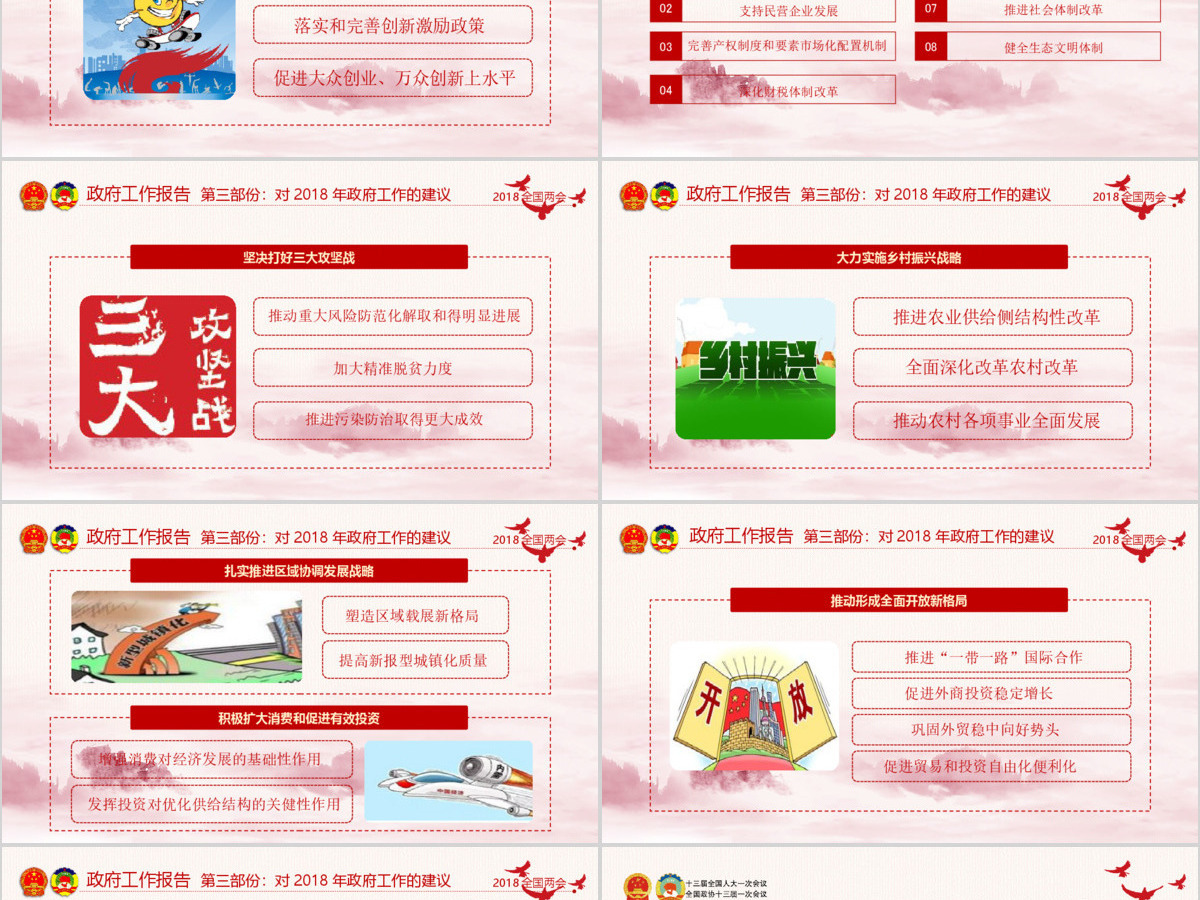 2019十三届三中全会PPT模板 2019十三届三中全会PPT模板