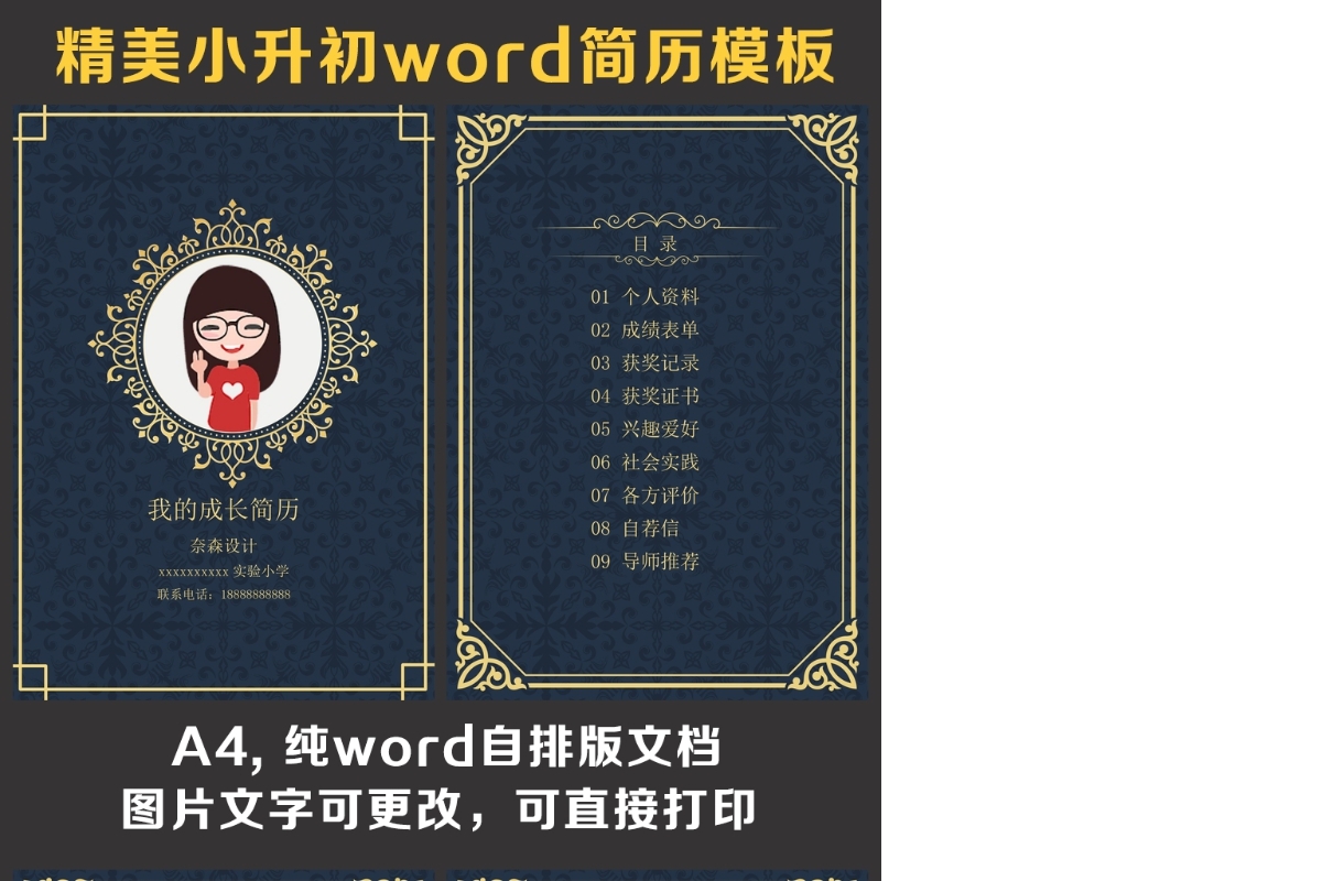 小升初简历