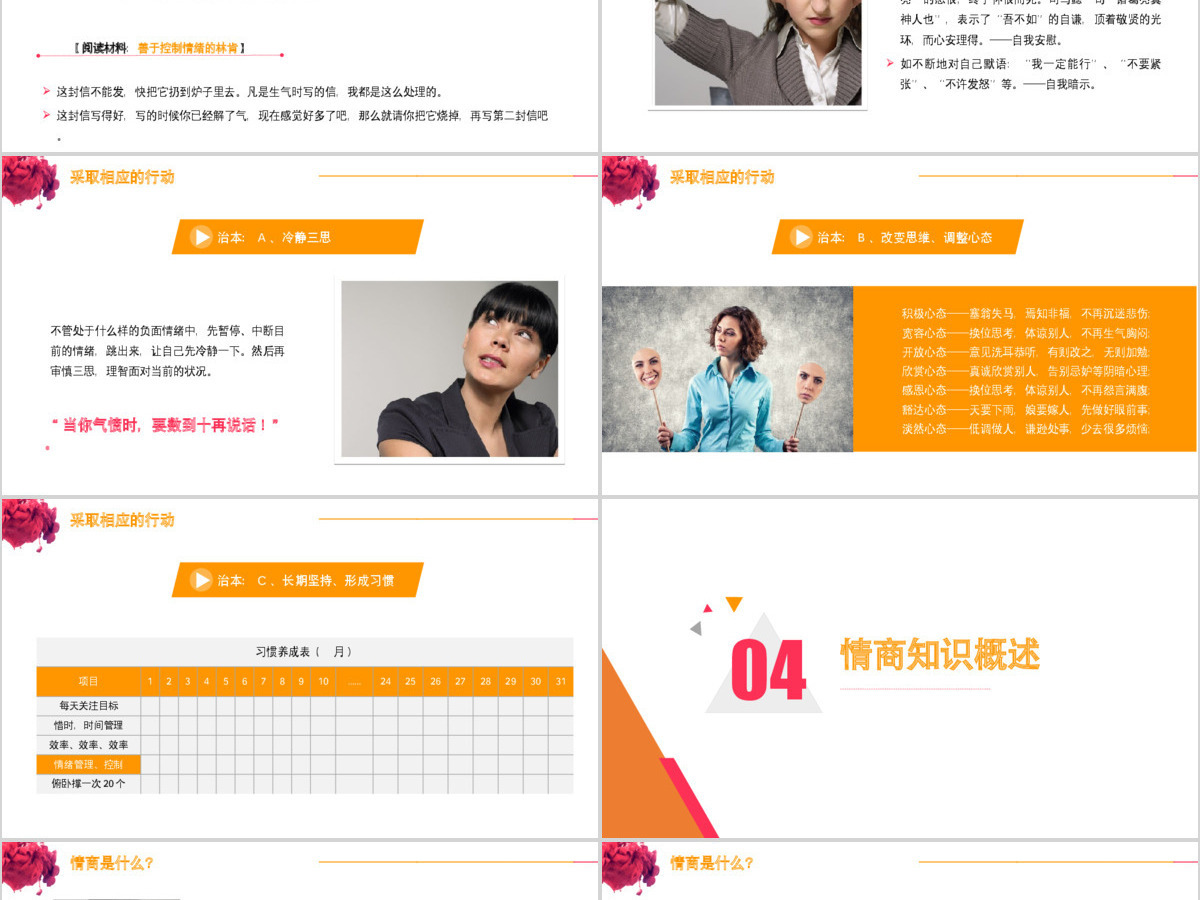 员工在职培训情绪管理指南PPT模板 员工在职培训情绪管理指南PPT模板