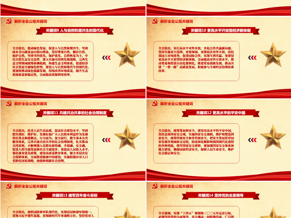 红色喜庆中国共产党第十九届五中全会公报学习解读PPT--含讲稿 红色喜庆中国共产党第十九届五中全会公报学习解读PPT--含讲稿