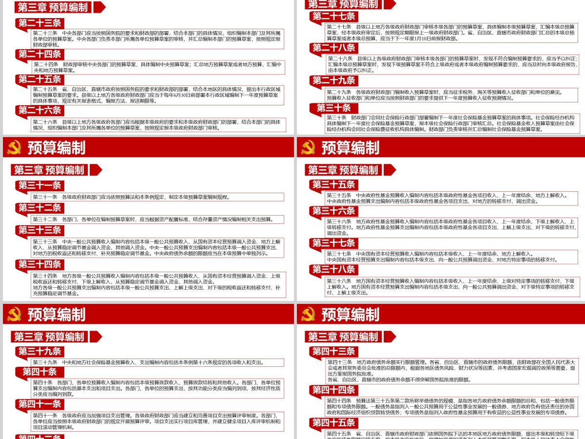学习解读中华人民共和国预算法实施条例PPT模板-含讲稿 学习解读中华人民共和国预算法实施条例PPT模板-含讲稿