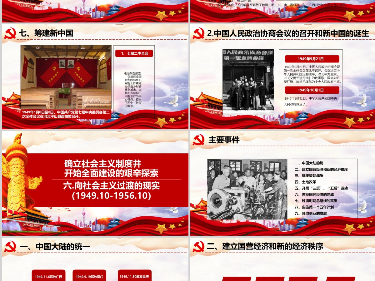 中国共产党党史七一建党节100周年党课ppt--含讲稿