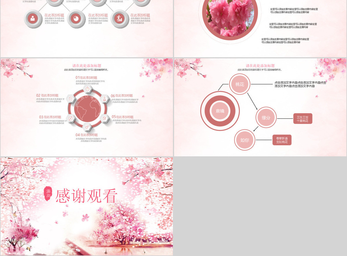 桃花花卉摄影行业报告PPT