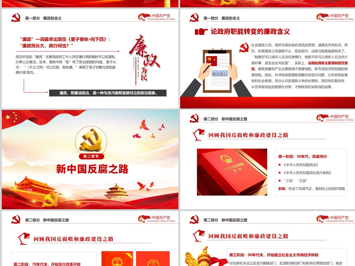 严守党纪廉洁奉公党风廉政PPT