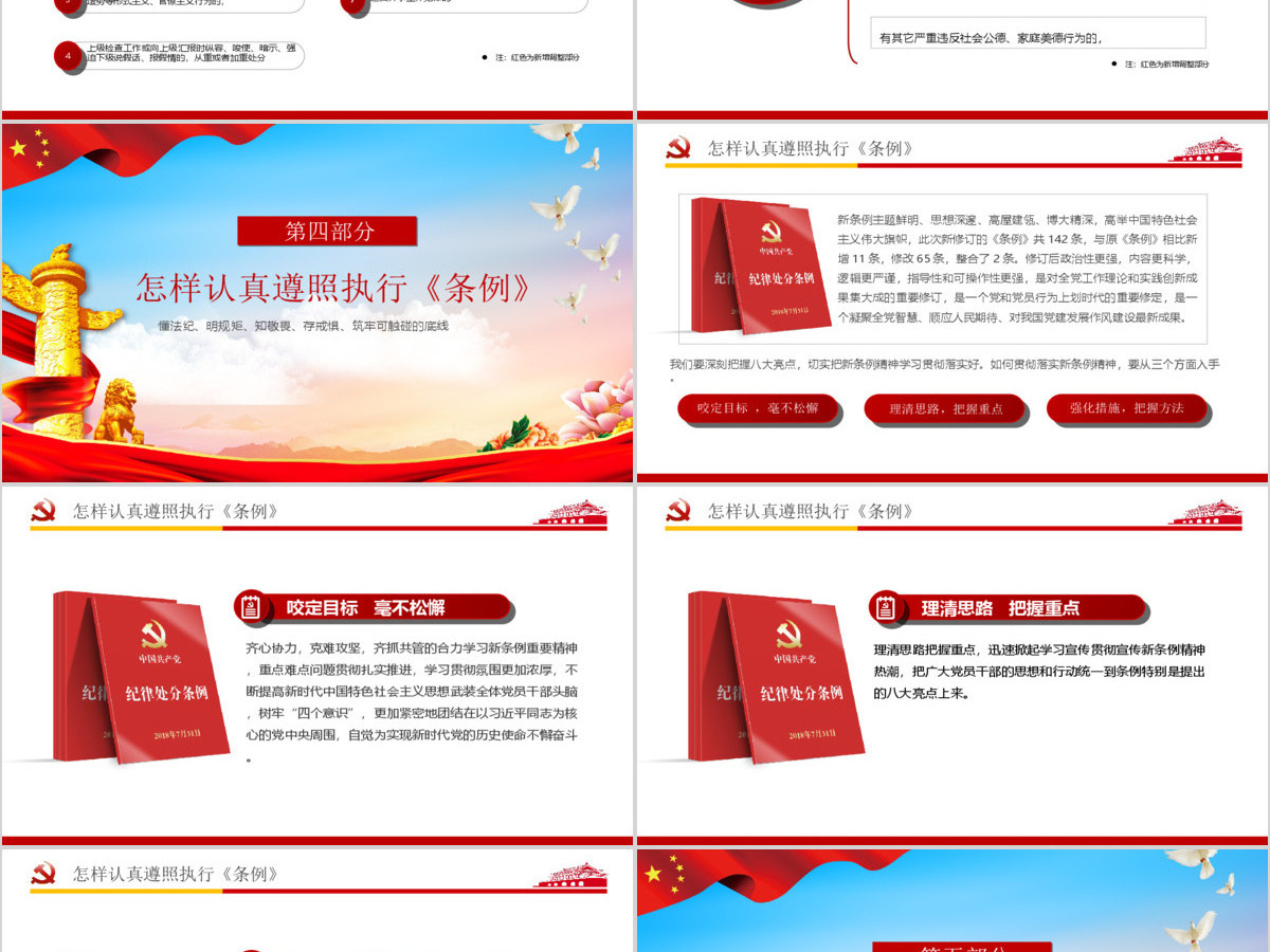 中国共产党纪律处分条例解读2018版党课党建ppt