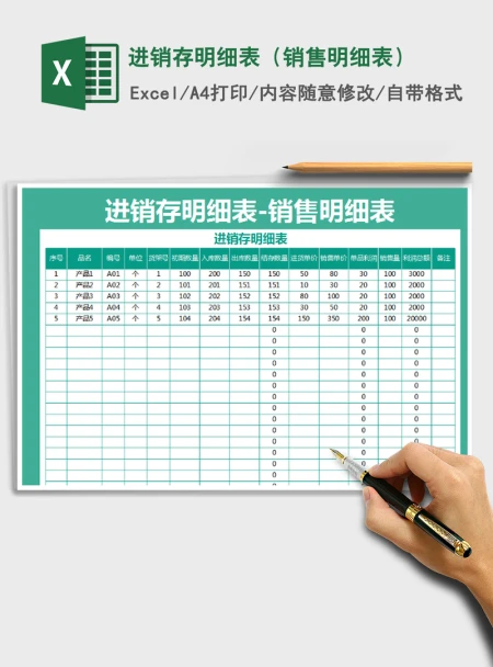 2021年进销存明细表(销售明细表) 2021年进销存明细表(销售明细表)