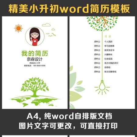 小升初简历