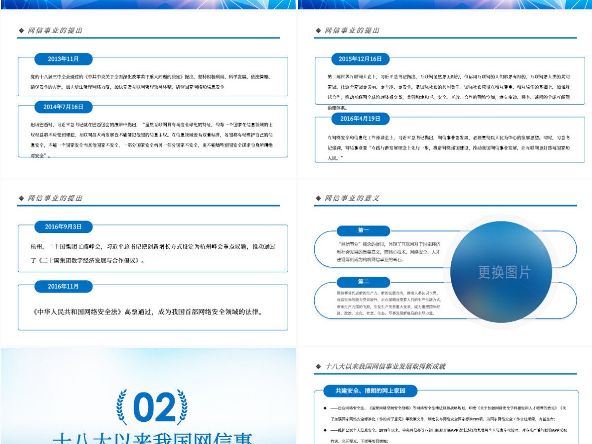 原创中国网信事业发展网络空间命运共同体PPT模板-版权可商用 原创中国网信事业发展网络空间命运共同体PPT模板-版权可商用