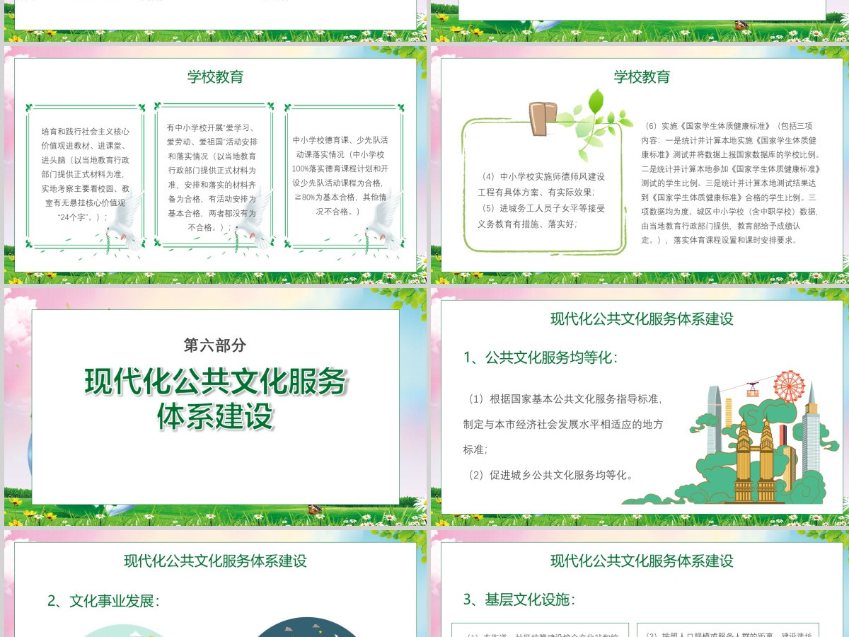 绿色创建文明城市我们共同努力PPT模板 绿色创建文明城市我们共同努力PPT模板