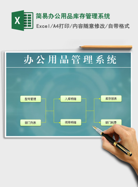 2021年简易办公用品库存管理系统