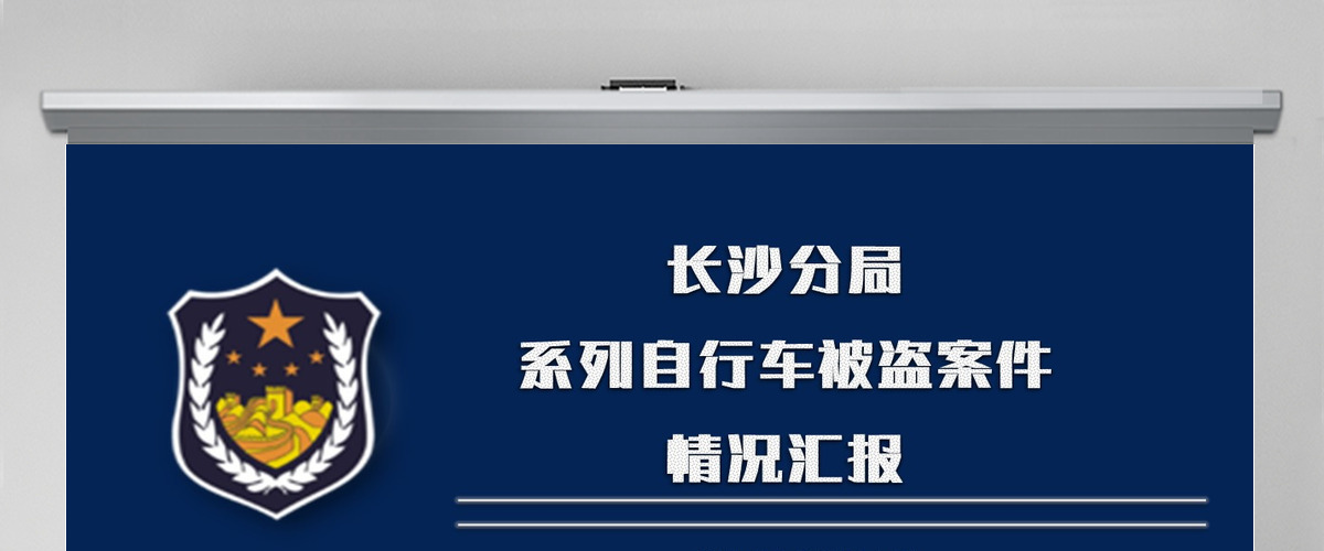 长沙分局自行车被盗案汇报PPT