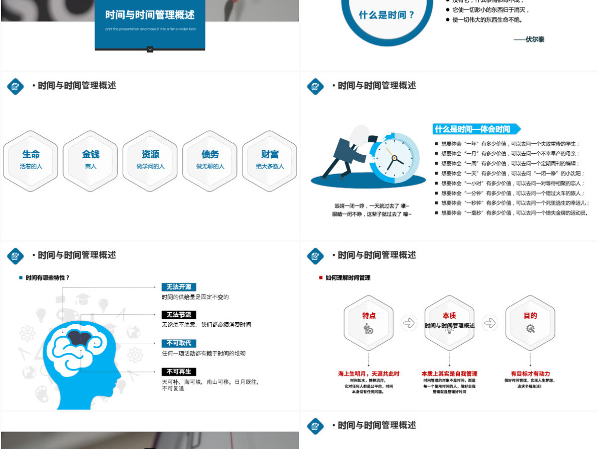 内容型最新时间管理企业员工培训PPT模板 内容型最新时间管理企业员工培训PPT模板