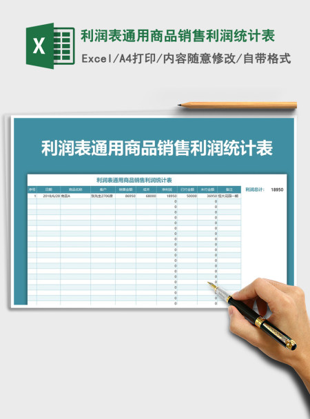 2021年利润表通用商品销售利润统计表 2021年利润表通用商品销售利润统计表