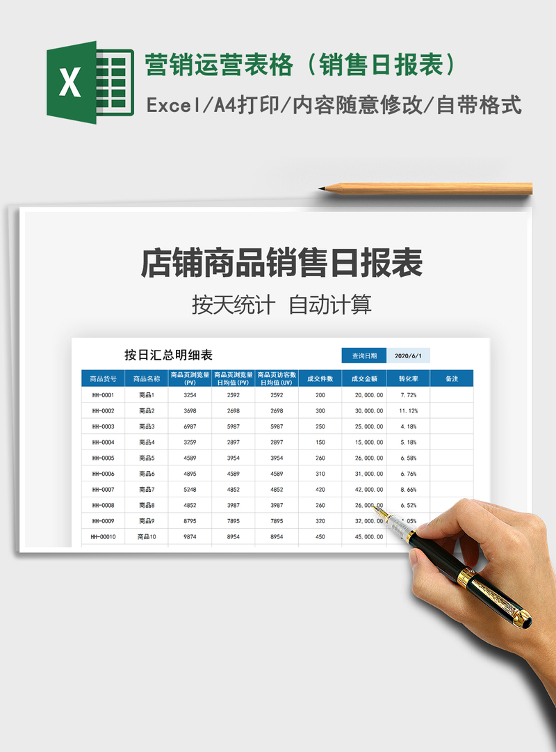 2021年营销运营表格(销售日报表) 2021年营销运营表格(销售日报表)