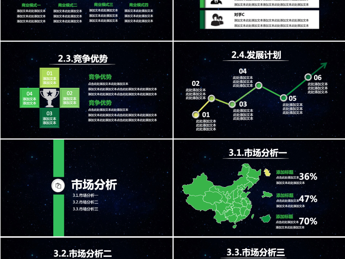 商业计划书营销策划书ppt模板幻灯片下载