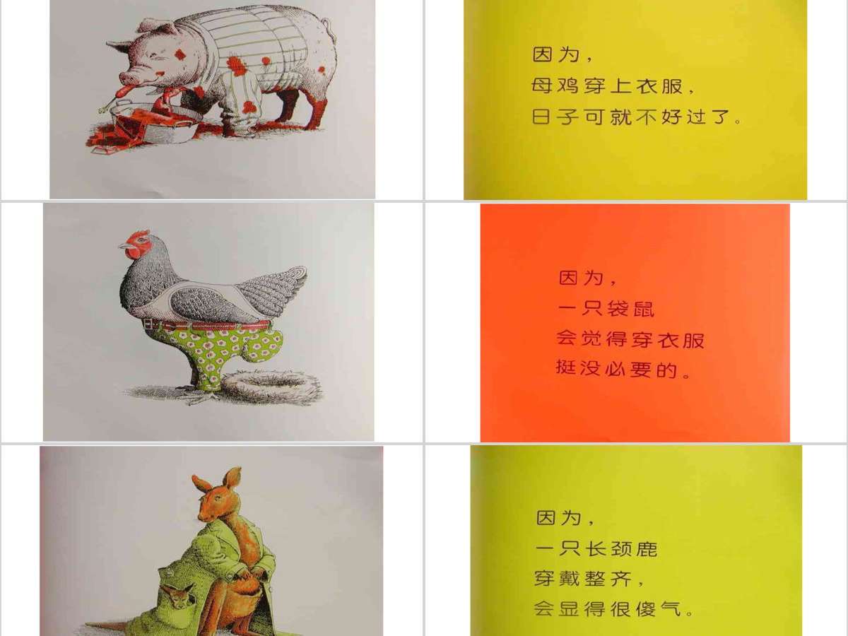 动物绝对不应该穿衣服 动物绝对不应该穿衣服