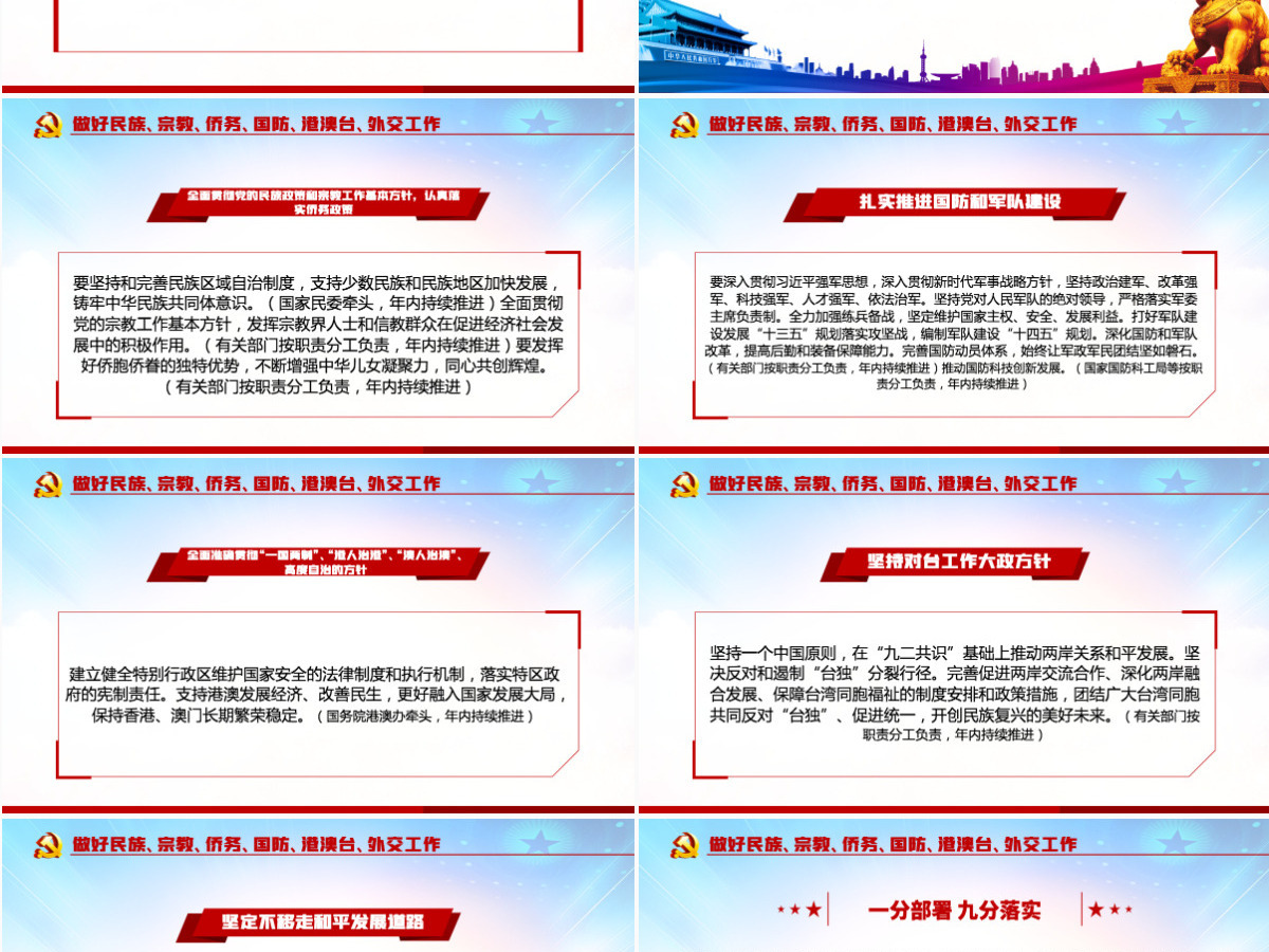 落实2020两会重点工作部门分工的意见PPT 落实2020两会重点工作部门分工的意见PPT