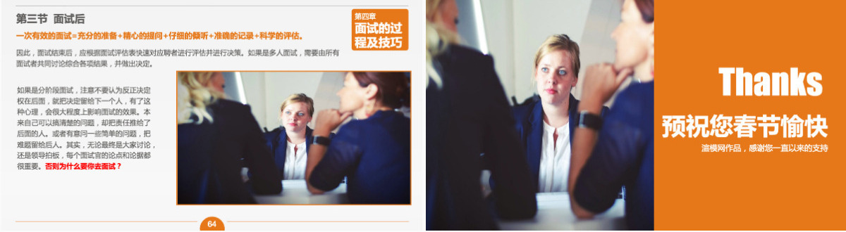 人力资源面试技能培训PPT模板