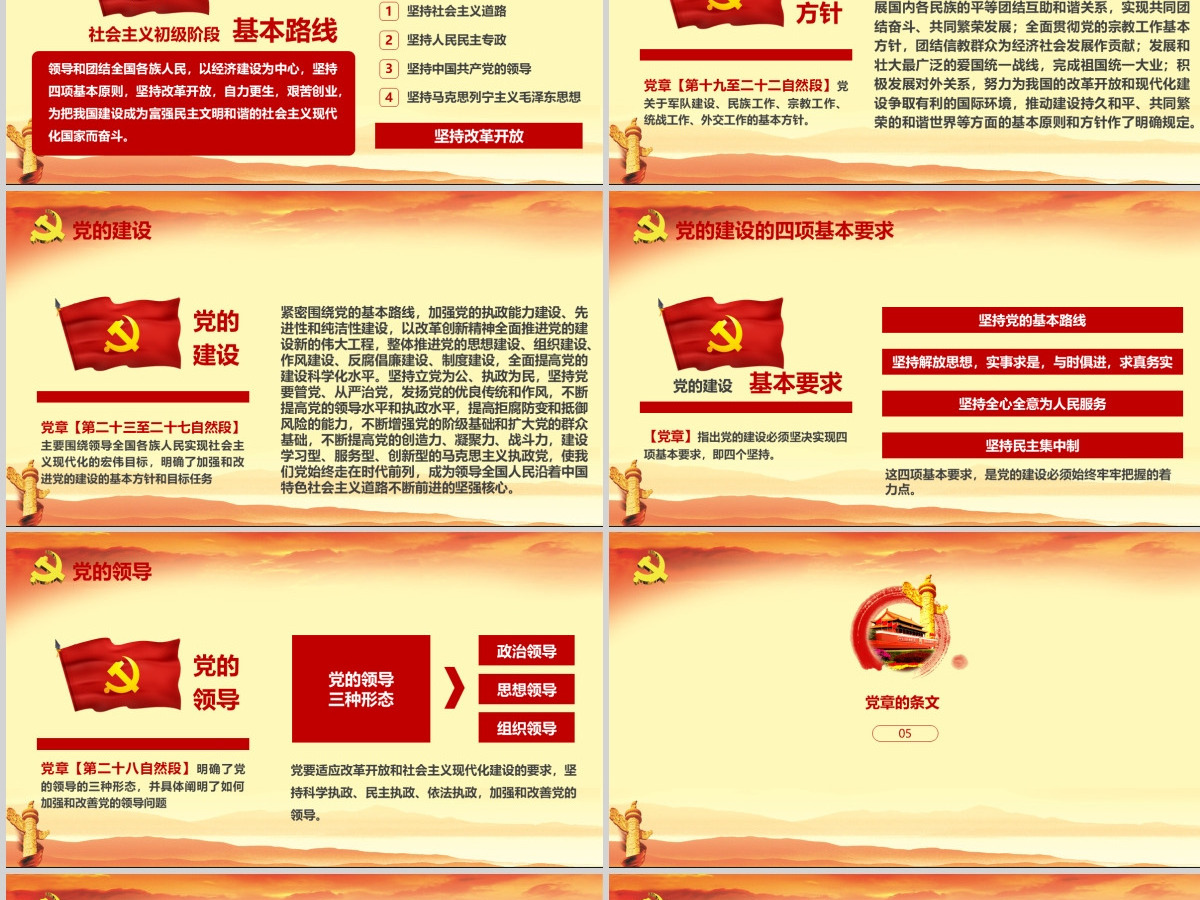 全方位解读学习党的章程十九大新党章PPT--含讲稿
