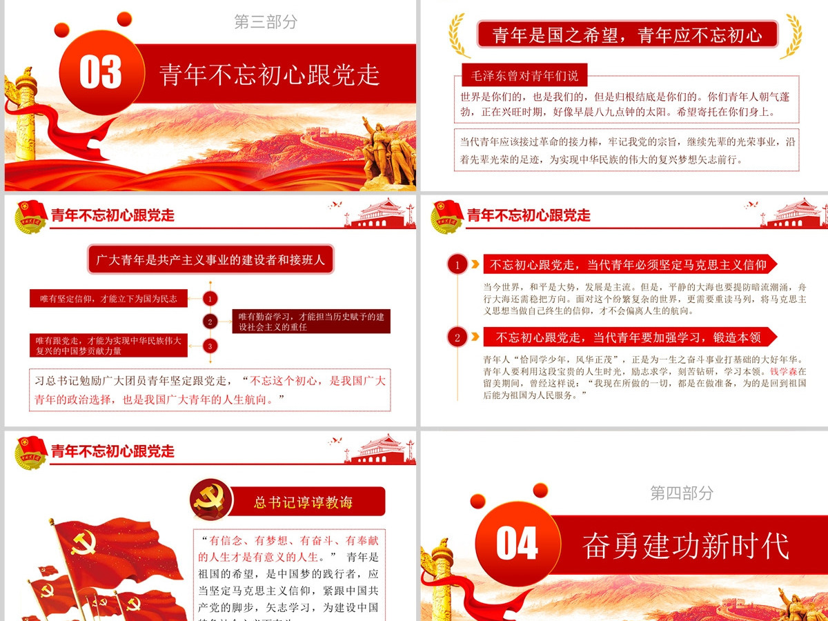 原创纪念五四运动103周年弘扬五四精神PPT-含讲稿 原创纪念五四运动103周年弘扬五四精神PPT-含讲稿