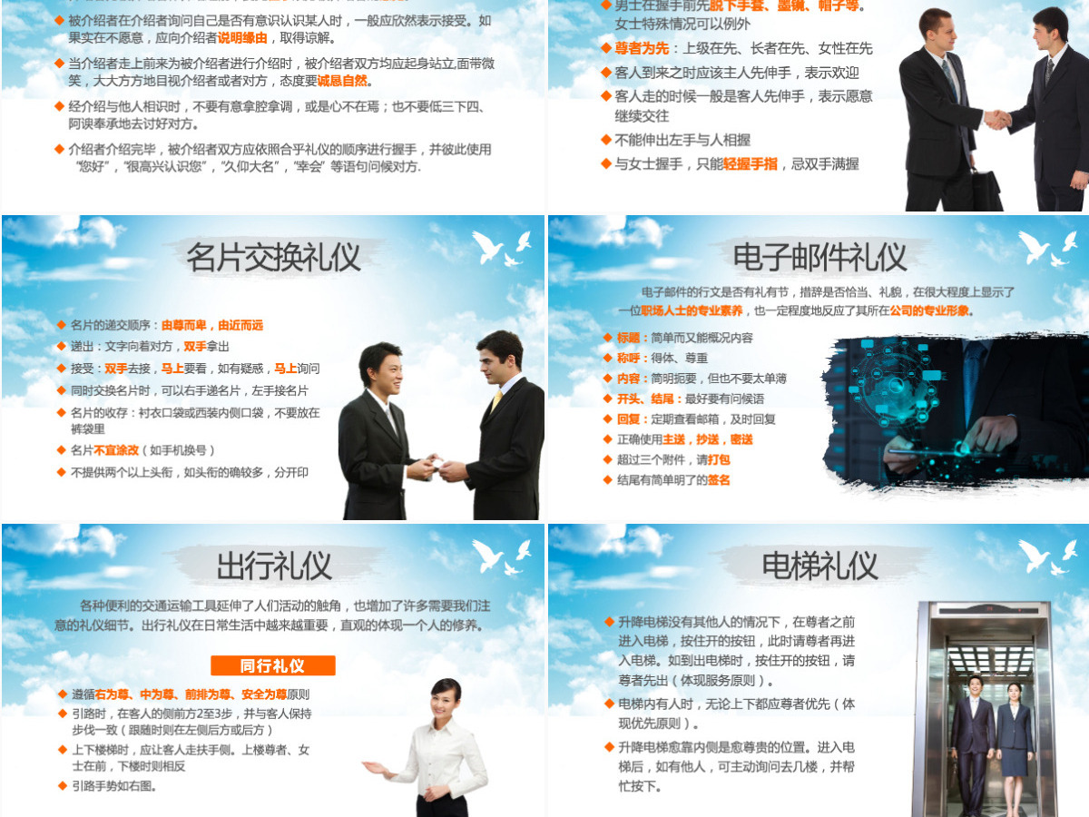 2021高端大气商务礼仪职业形象PPT模板