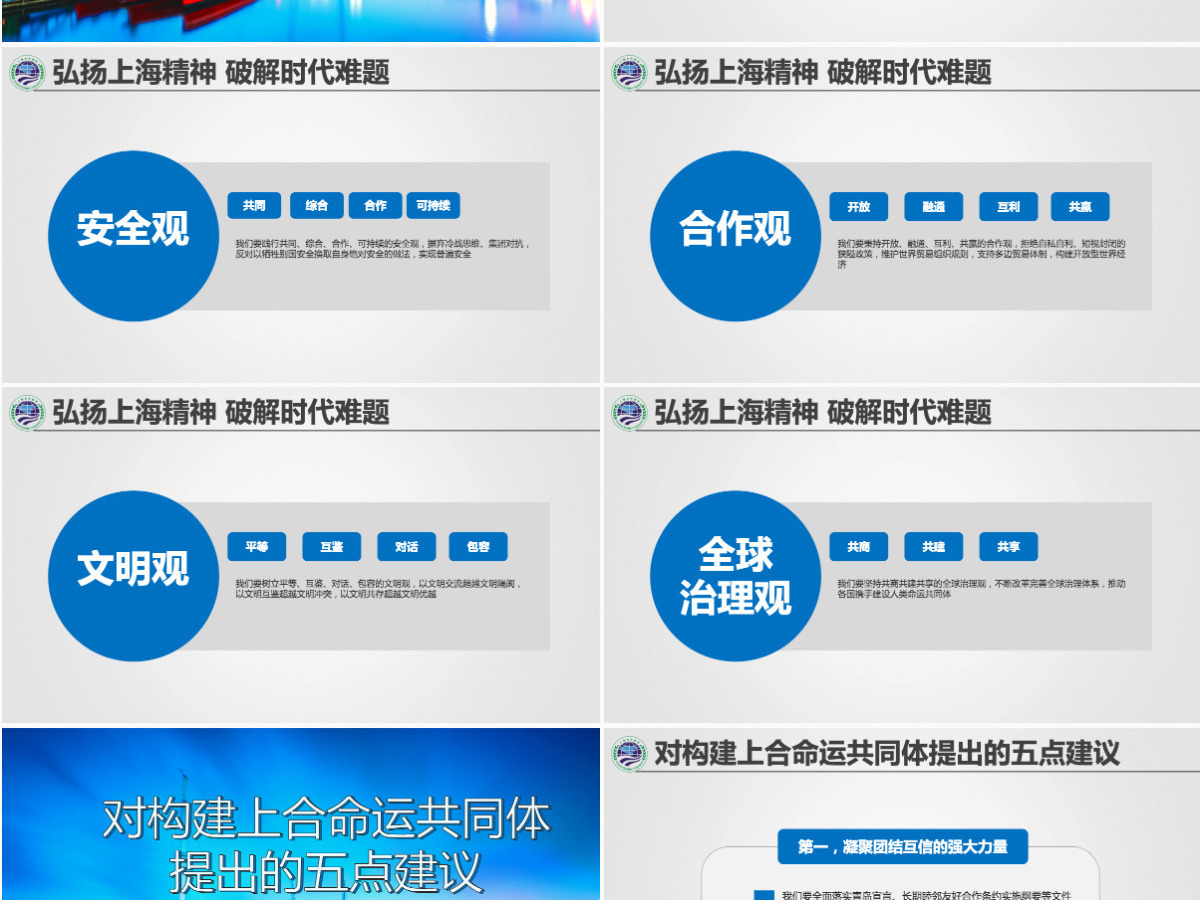 学习解读上合组织2018青岛峰会PPT模板--含讲稿 学习解读上合组织2018青岛峰会PPT模板--含讲稿