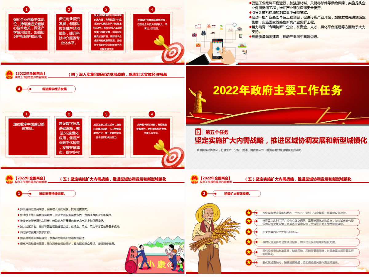 奋进新征程建功新时代红色大气深入学习贯彻全国两会精神党课课件PPT-含讲稿 奋进新征程建功新时代红色大气深入学习贯彻全国两会精神党课课件PPT-含讲稿