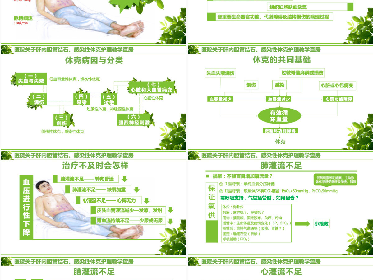 感染性休克肝胆内结石护理教学查房PPT模版