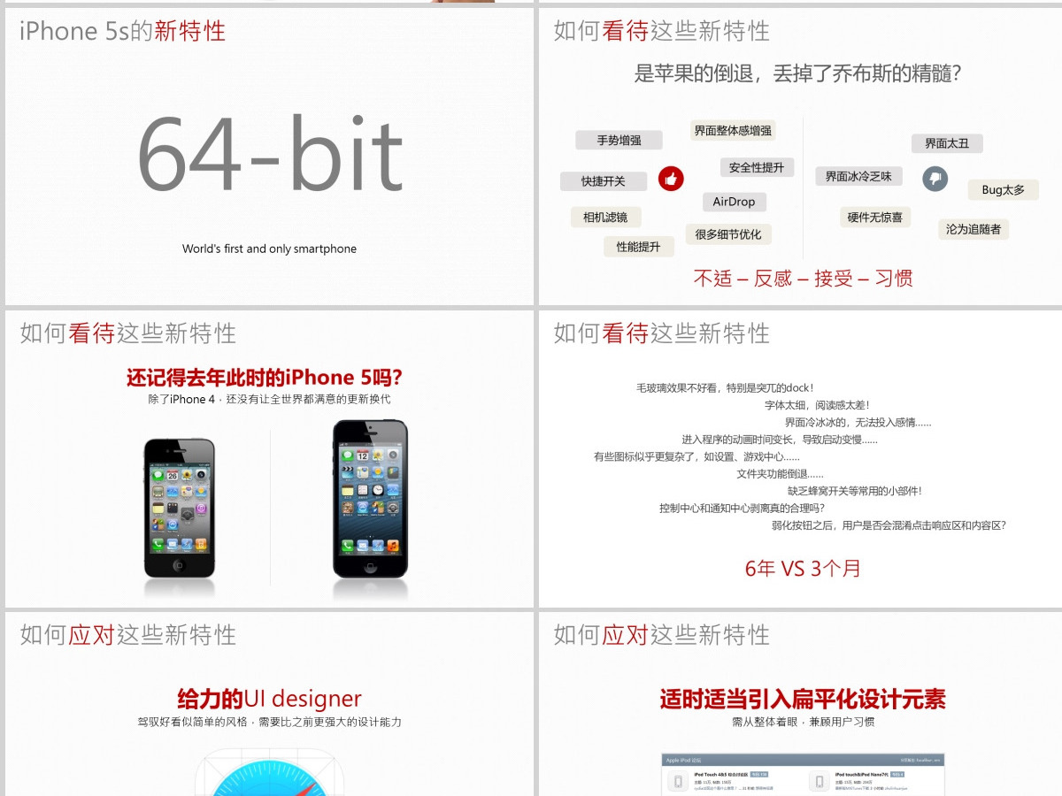 移动APP设计趋势浅谈ppt模板（内嵌ui动画视频）