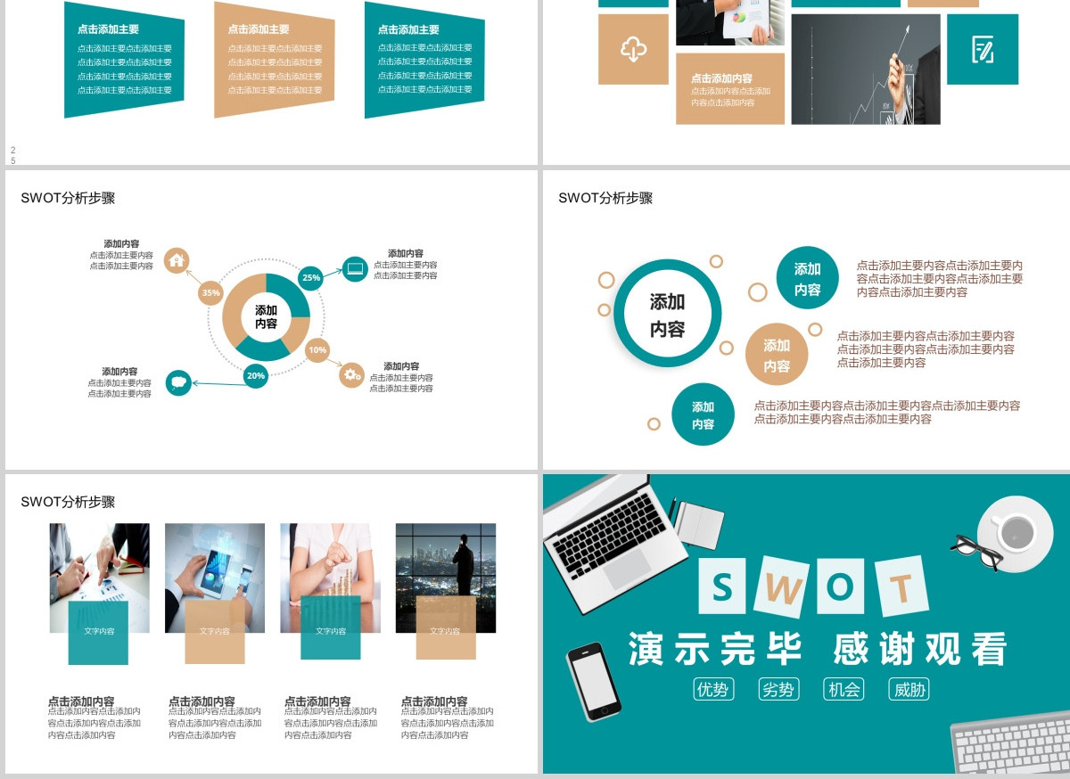 商务SWOT分析动态PPT
