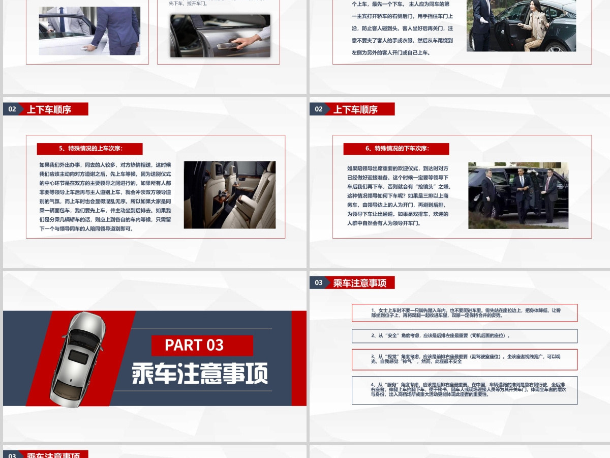乘车礼仪培训PPT
