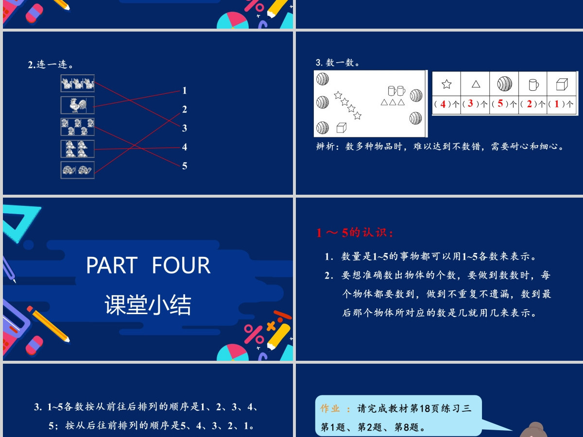 教学课件1-5的认识和加减法人教版小学一年级课件 教学课件1-5的认识和加减法人教版小学一年级课件
