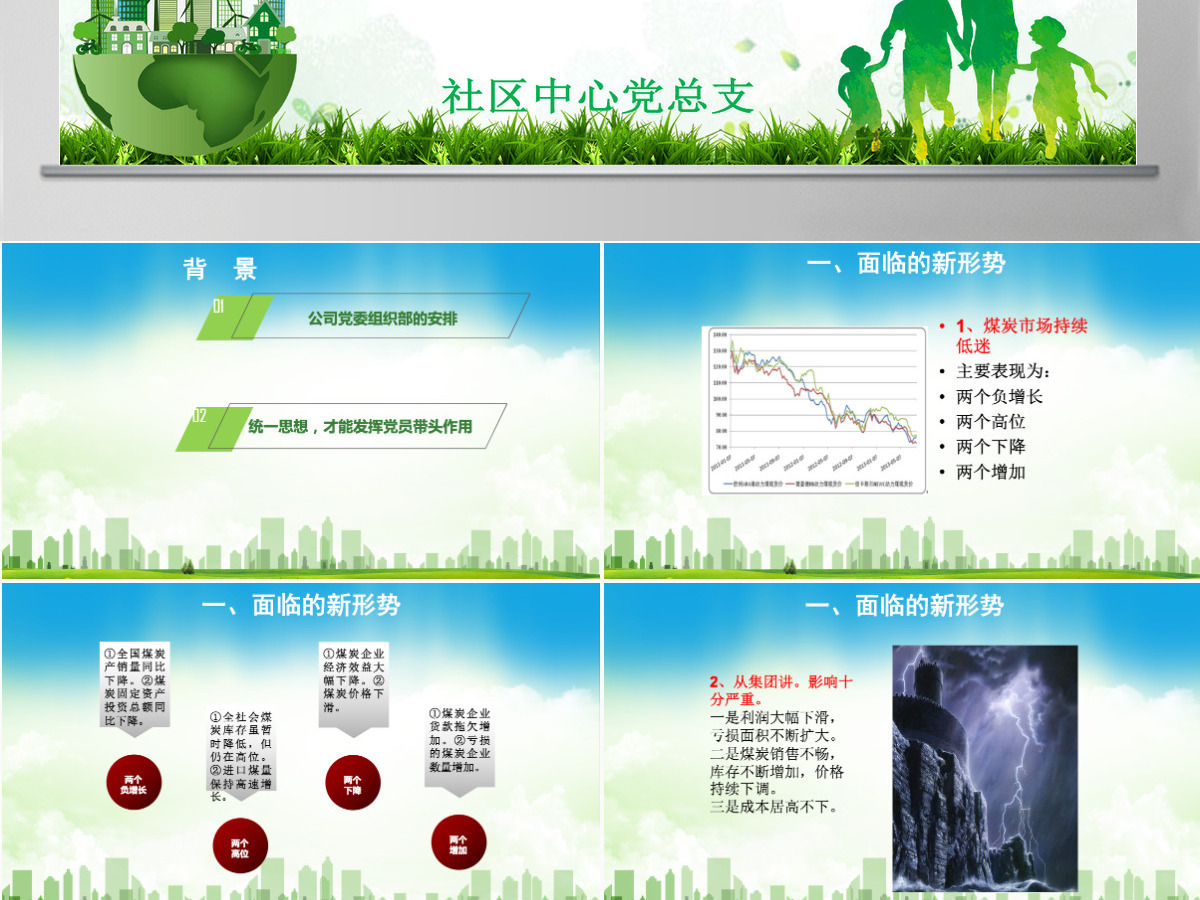 清新绿色节支降耗党员先行党课ppt 清新绿色节支降耗党员先行党课ppt