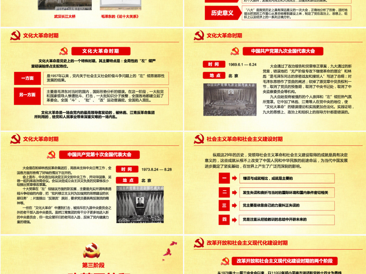 中国共产党党史建党100周年光辉的历程党课学习PPT（内含讲稿）