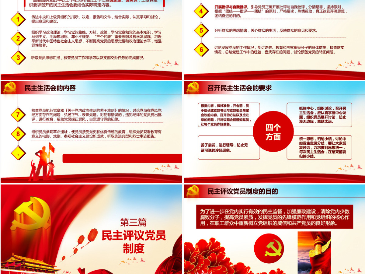 原创基层党建工作制度建设党课学习培训PPT-含讲稿
