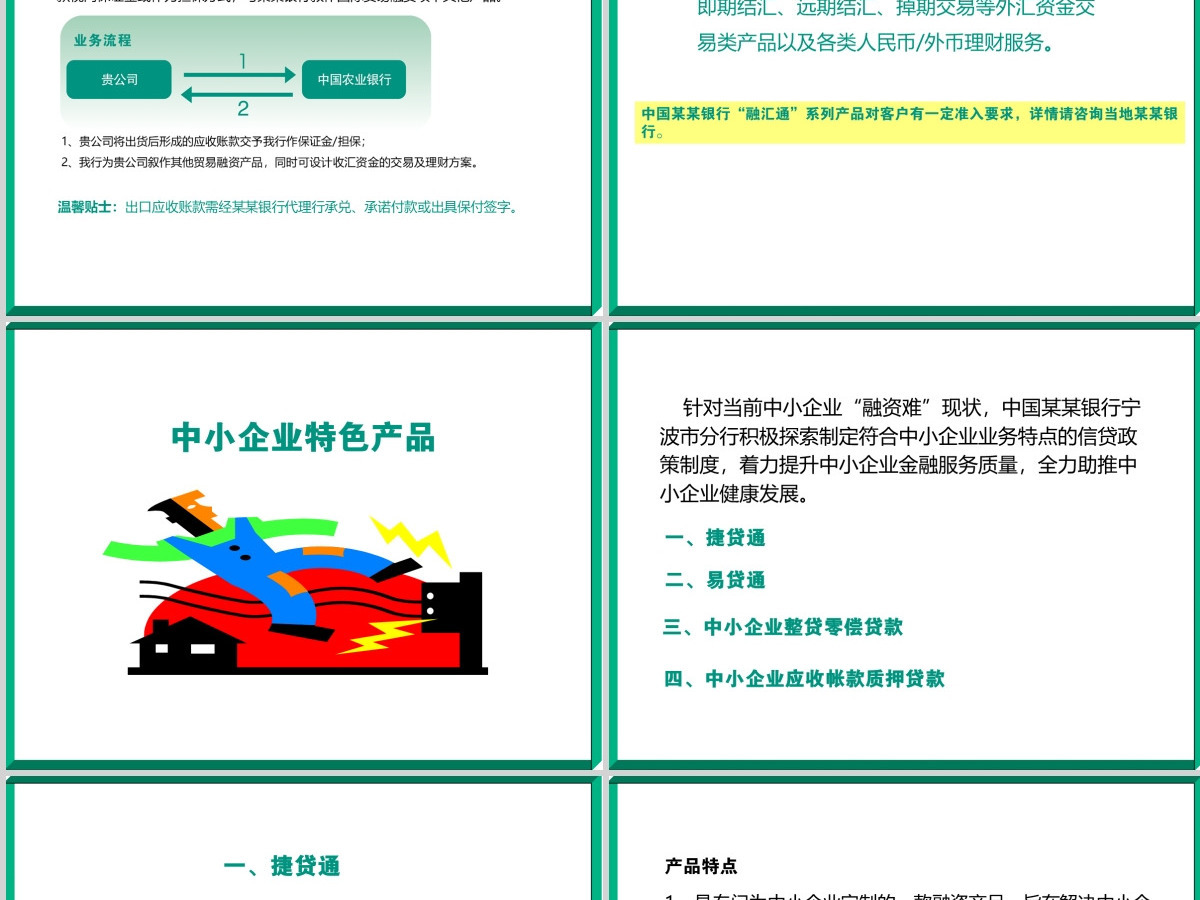中国农业银行PPT模板