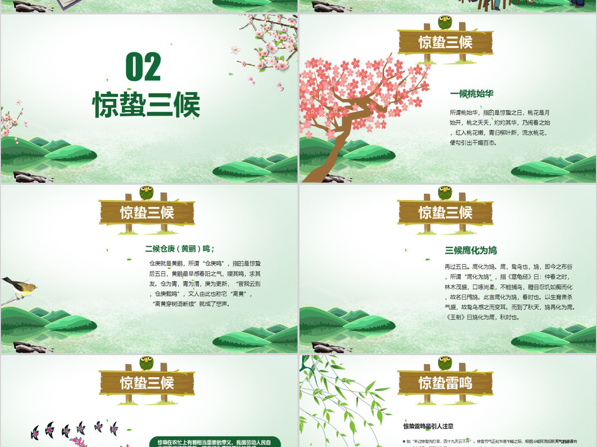 中国传统二十四节气之惊蛰节气主题班会介绍PPT 中国传统二十四节气之惊蛰节气主题班会介绍PPT