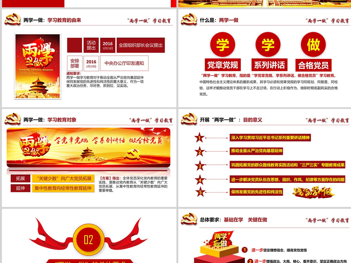 从严治党两学一做学习教育ppt宣讲课件 从严治党两学一做学习教育ppt宣讲课件