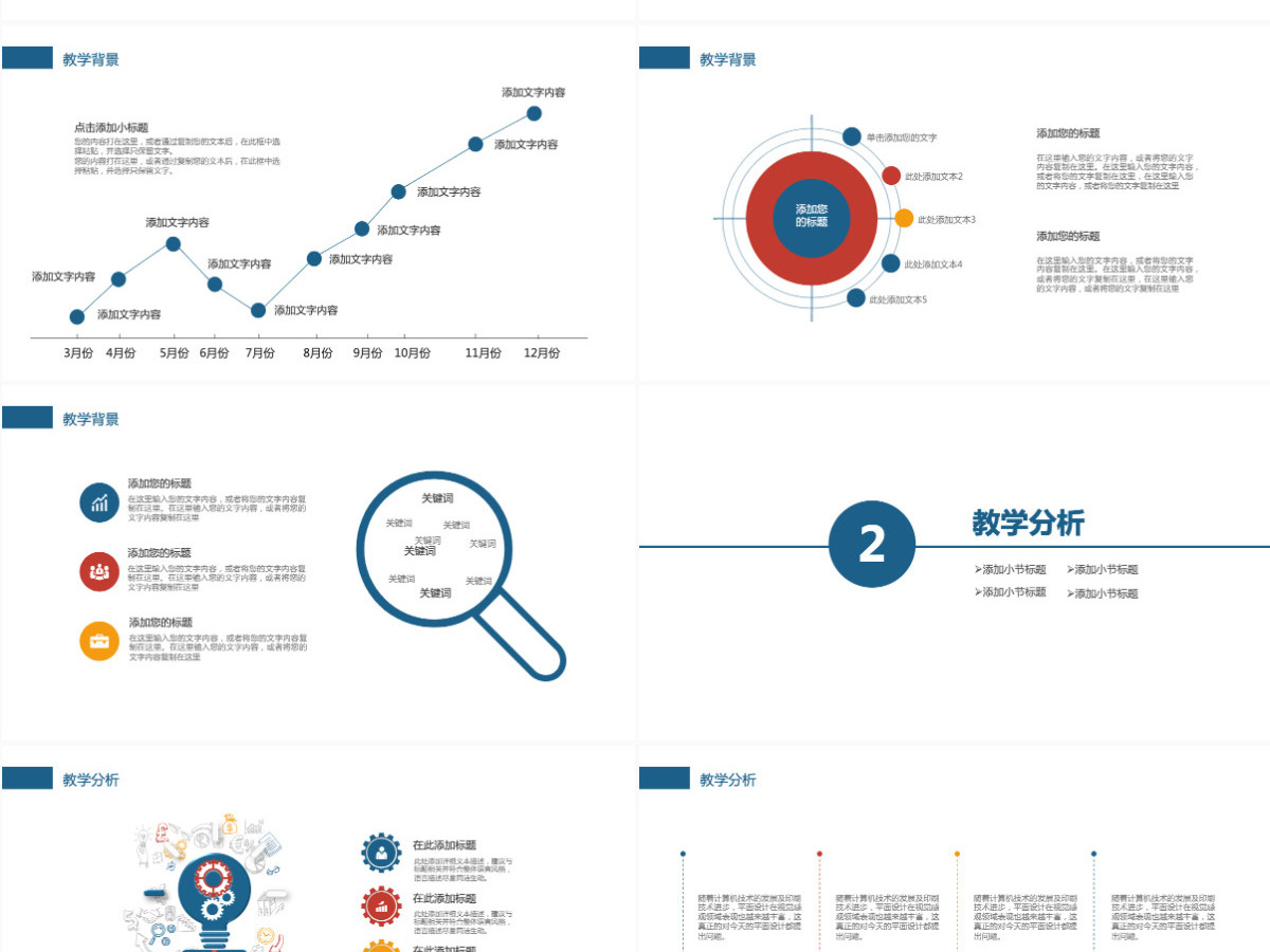 专业信息化教学设计PPT模板 专业信息化教学设计PPT模板