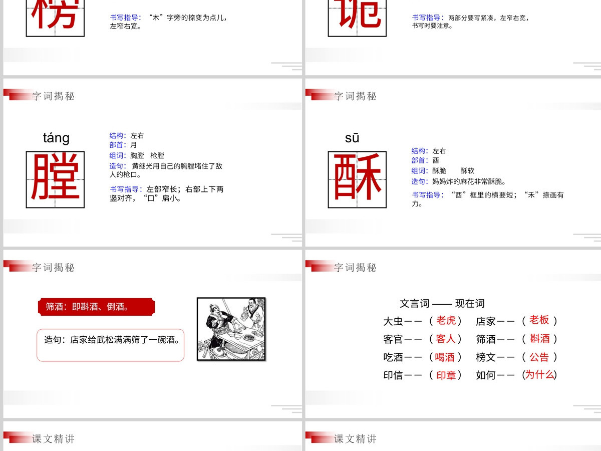部编版五年级语文下册景阳冈语文课件PPT 部编版五年级语文下册景阳冈语文课件PPT