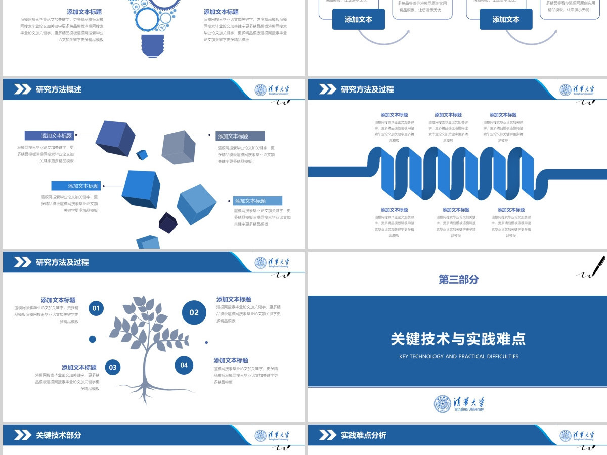 2022稳重开题论文答辩PPT模板