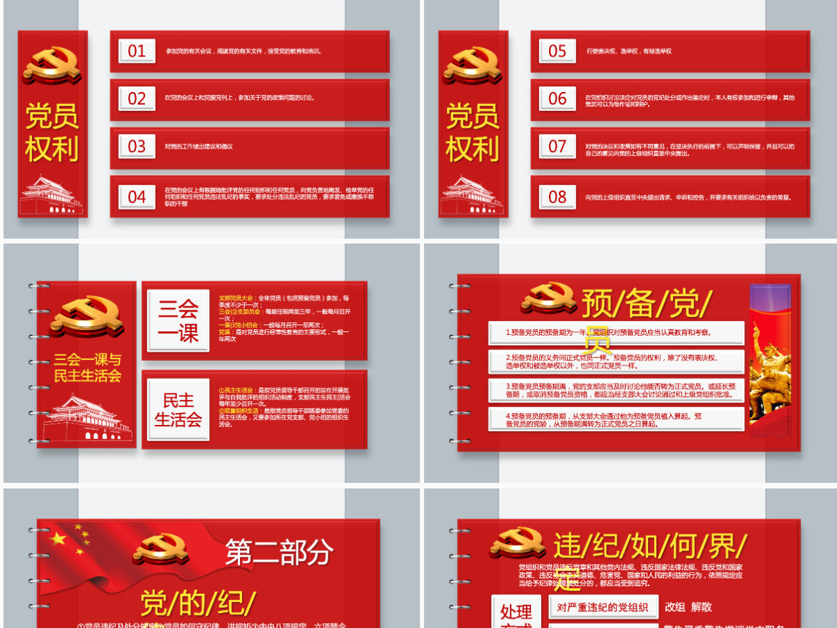 精品90页党课党员应知应会两学一做PPT 精品90页党课党员应知应会两学一做PPT
