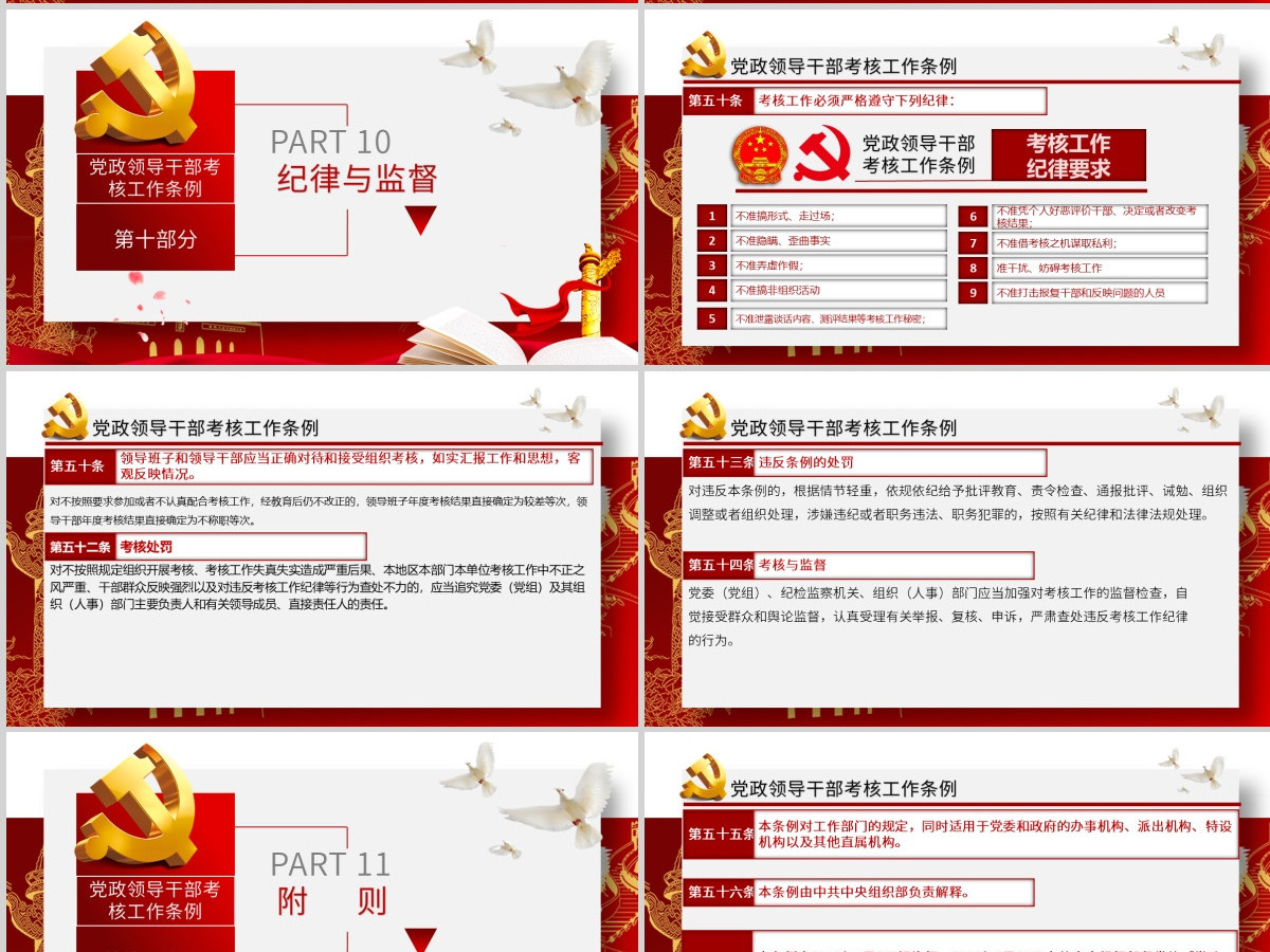 原创下载即用党政领导干部考核工作条例党课学习-版权可商用 原创下载即用党政领导干部考核工作条例党课学习-版权可商用
