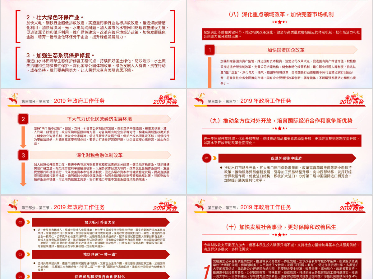 原创2019全国两会政协政府工作报告ppt-版权可商用