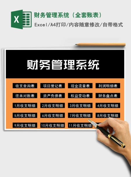 2021年财务管理系统（全套账表）