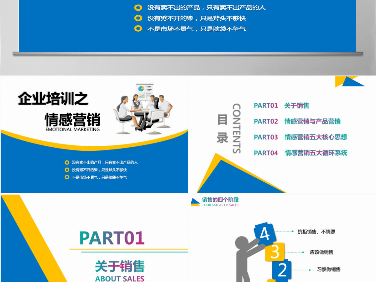 企业培训情感营销PPT模板