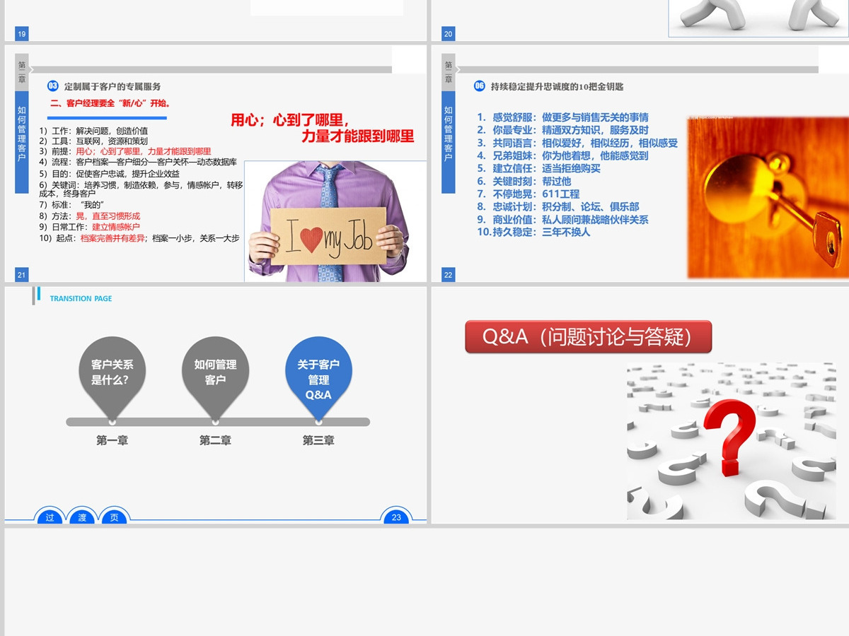 商务简约客户关系管理PPT模板