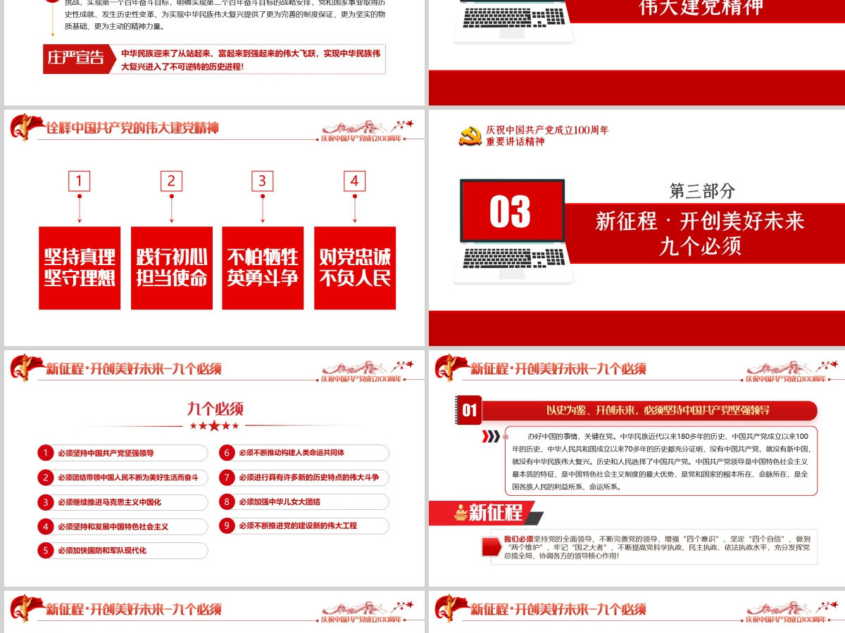 七一建党一百周年学习大会上重要讲话精神党课PPT-含讲稿 七一建党一百周年学习大会上重要讲话精神党课PPT-含讲稿