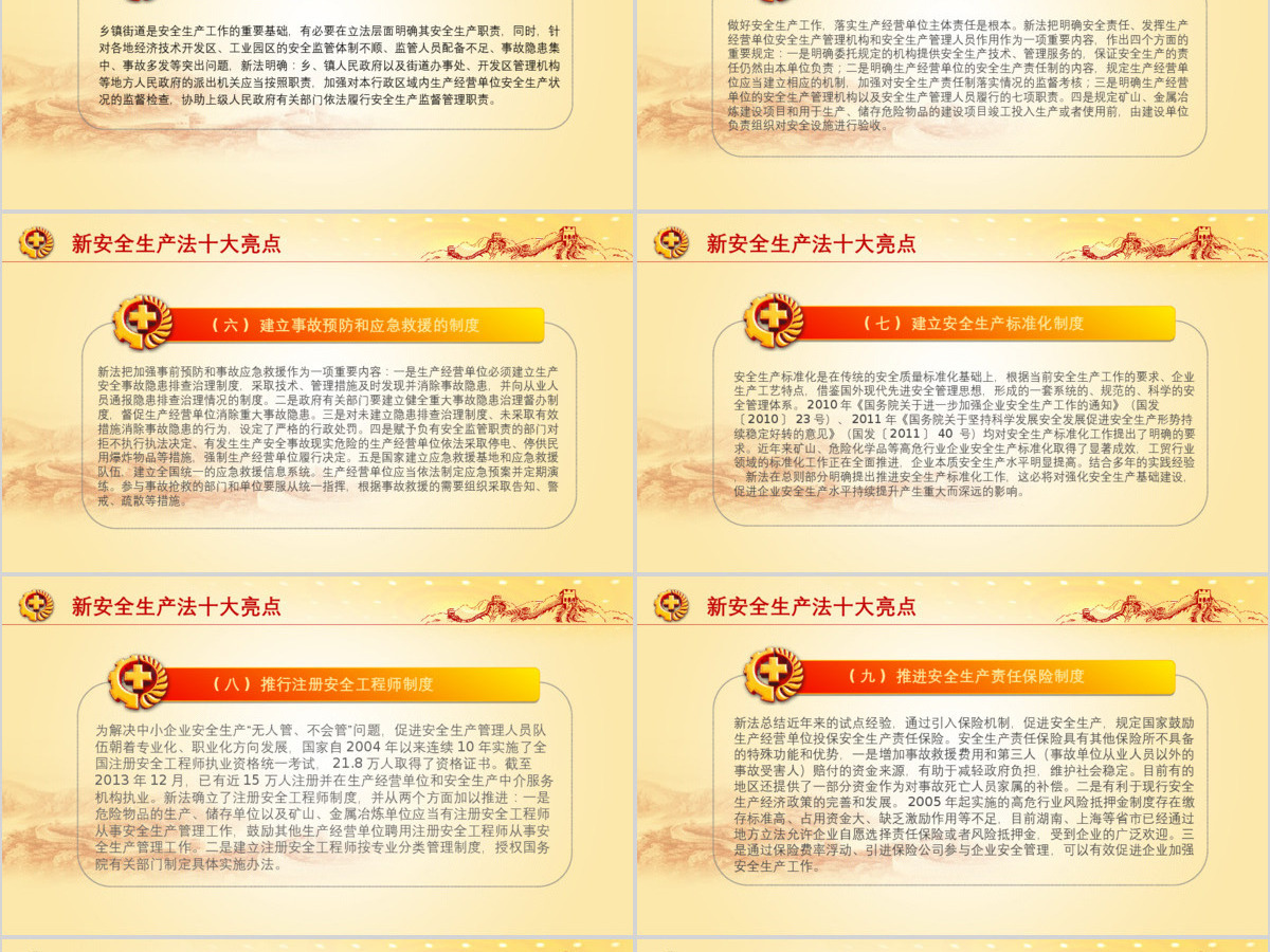2019年安全生产教育ppt设计模板幻灯片